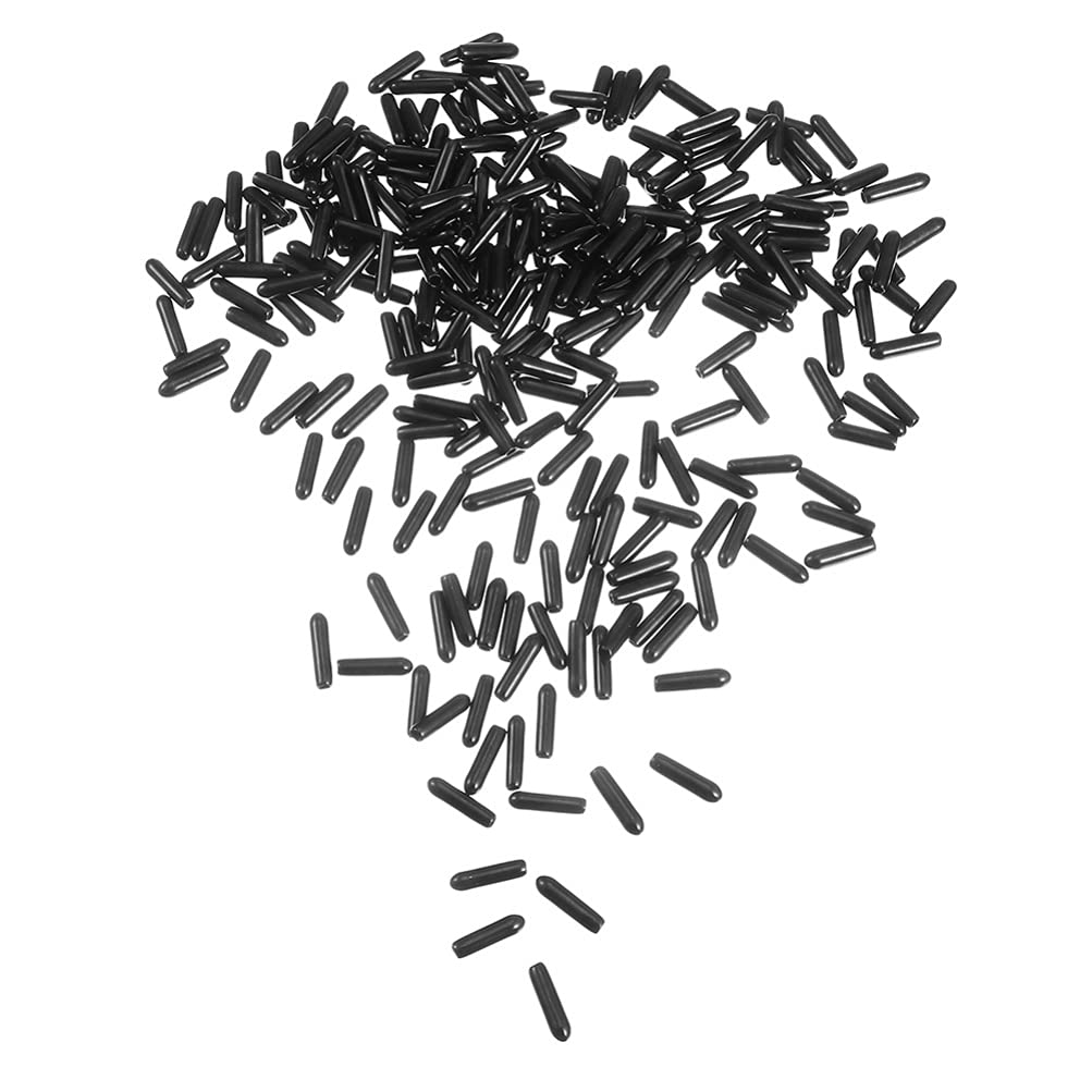 DOITOOL 250pcs Thread Protection Cap Round End Tube Caps Thread Protector Cover Screw Thread Protectors Rubber End Caps Tube End Caps Tubing Tip