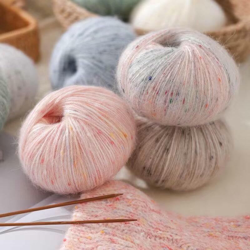 16 szt. 50 g kolorowa przędza moherowa, mieszana przędza szydełkowa, do ręcznie robionych szalików, swetrów, czapek, szali i rękodzieła DIY