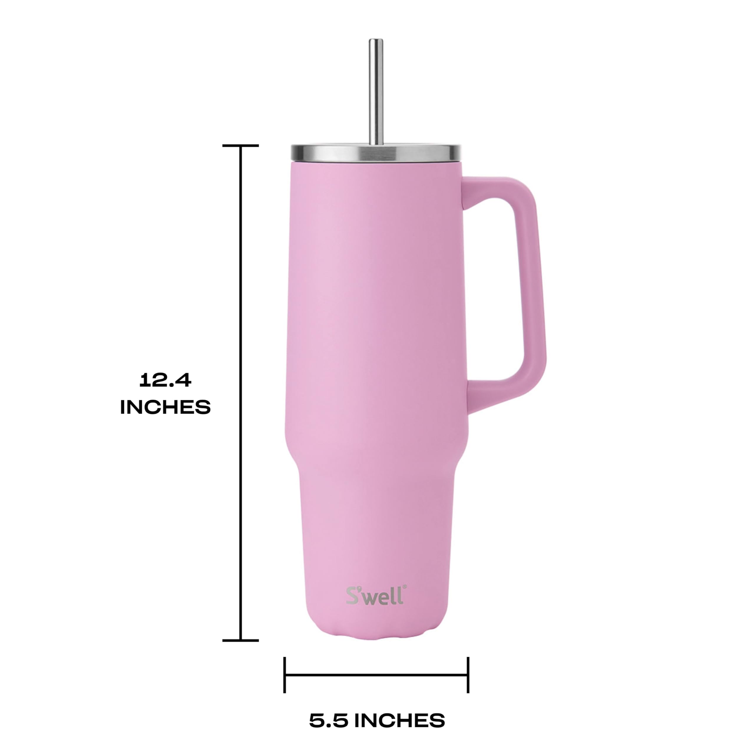Amazon.com: S'well Recycled Stainless Steel Tumbler XL with Straw
