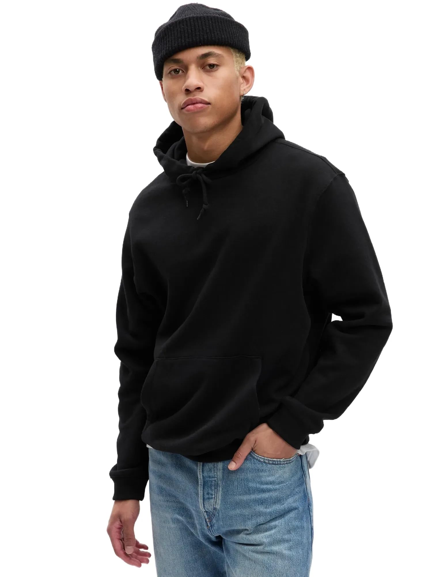 

                                                    GAP mens Vintage Soft Hoodie True Black