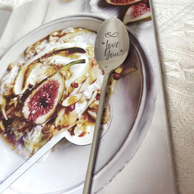 Miniatura 3 de Cucharas de regalo con texto en inglés "I Love You" para marido, esposa, Navidad, cumpleaños, novio, novia, aniversario, día de San Valentín, regalo