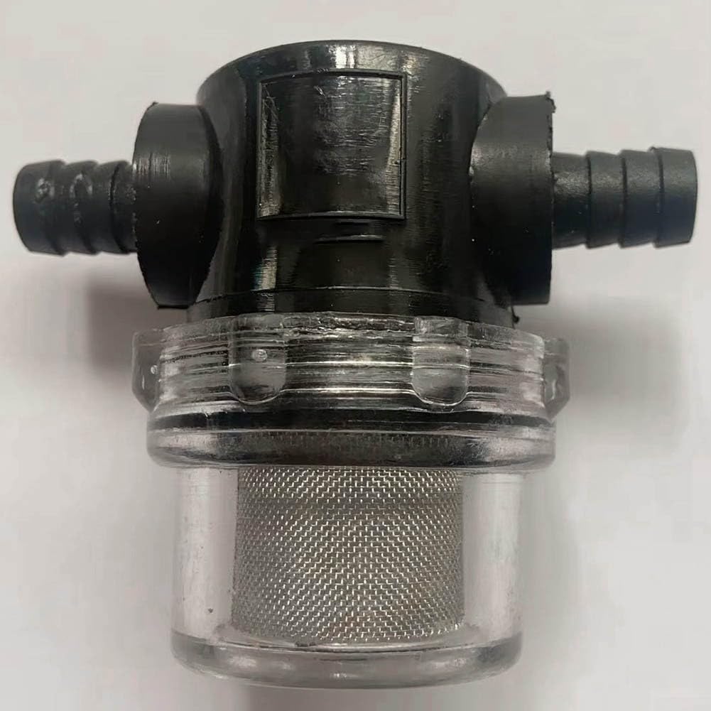 1/2 Zoll Wasserfilter Edelstahl 50 Mesh Inline Sieb für Pumpe Sprüher Hochdruckreiniger Transparent Gehäuse Leicht zu Reinigen