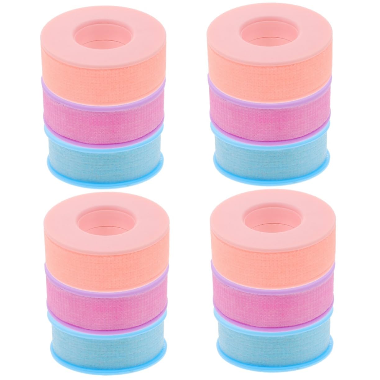 FOMIYES 12 Rollos de pestañas suministro de pestañas almohadilla para pestañas eyelash glue Suministros de pestañas colorful duct tape adhesiva cintas de pestañas para pestañas