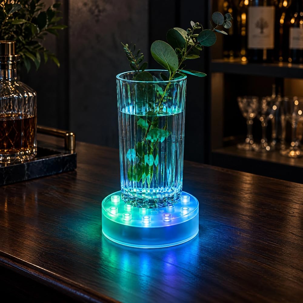 Amazon.co.jp: Simplelight 4インチ マルチカラー LEDライトベース