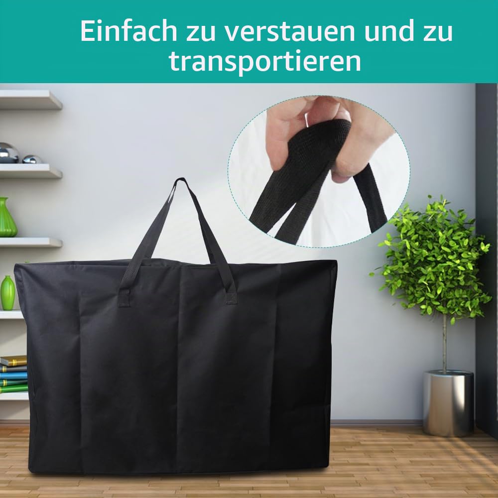 Große Aufbewahrungstasche für Gartenmöbel, 105 x 73 x 28 cm, strapazierfähig, 600D, Abdeckung für Strand, Lounge, Camping, zusammenklappbar, Terrasse
