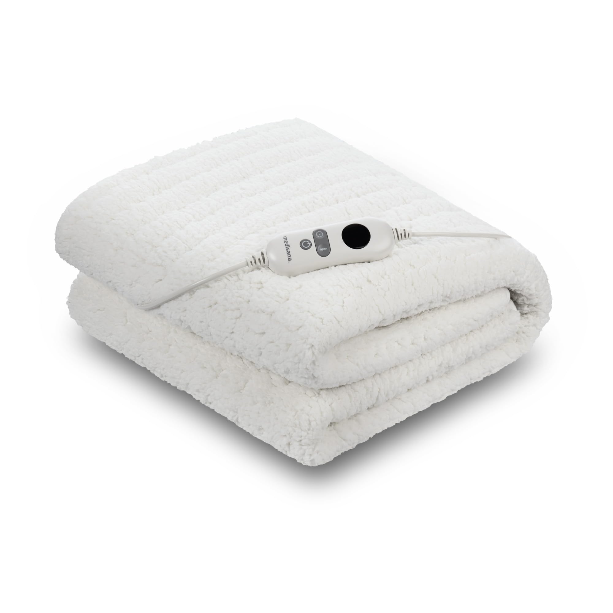 medisana HU 672 Wärmeunterbett super-flauschig, 150 x 80 cm, Heizdecke mit Abschaltautomatik und Überhitzungsschutz, elektrische Wärmedecke für das Bett mit Wärme in 4 Temperaturstufen, waschbar