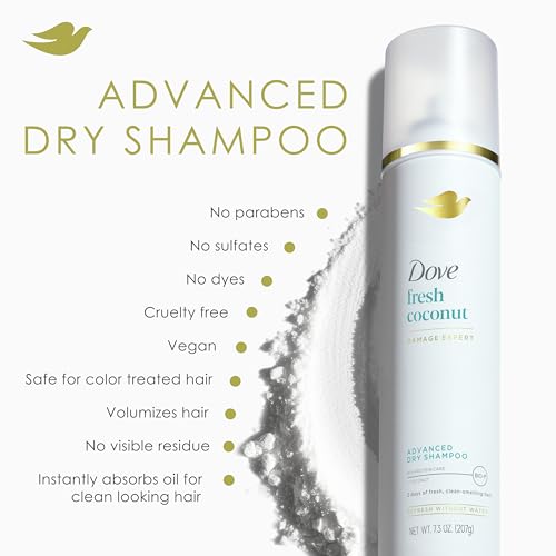 Dove Advanced Dry Shampoo Fresh Coconut 7.3 oz