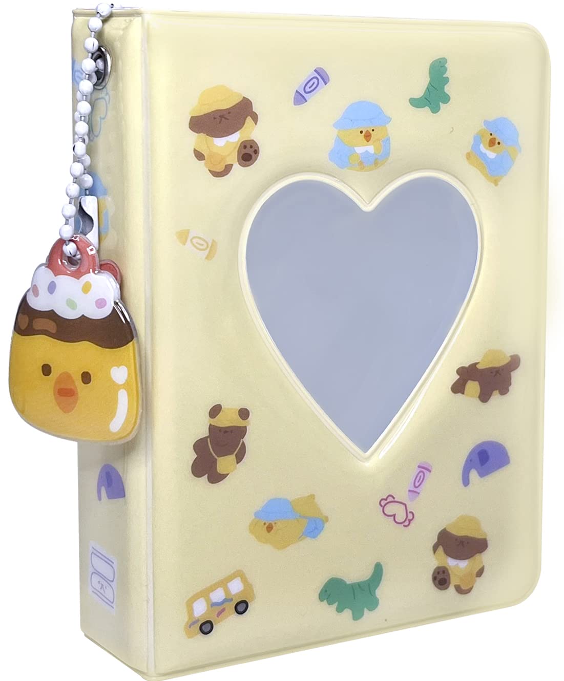 Album Fotografico Kpop 40 Tasche – Mini Portafoto Con Ciondolo A Cuore – Motivo Gatto O Scoiattolo – Portatile 7,9x11 Cm