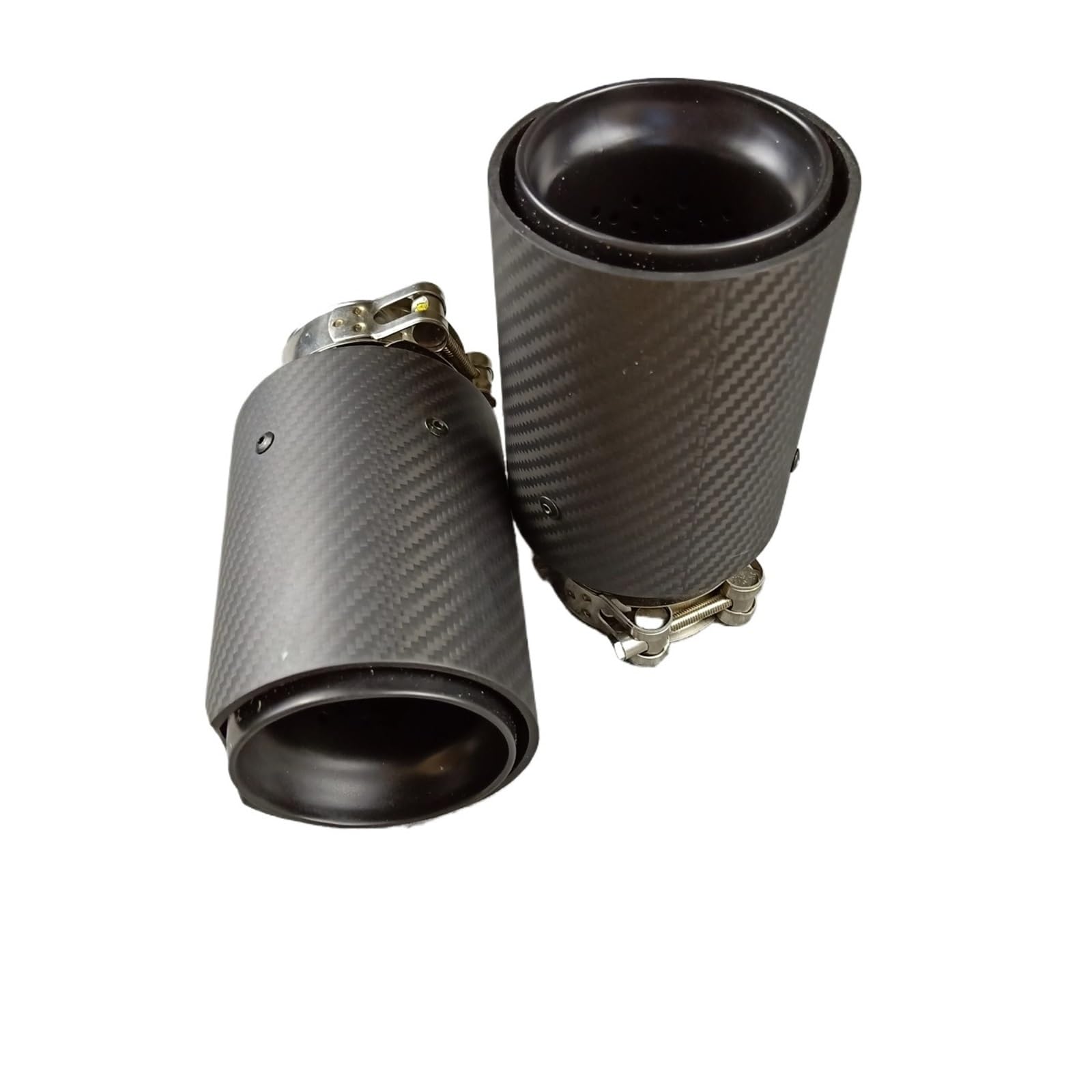 Terminali di Scarico per Auto, 1 Pezzo, per BMW Serie M, Nero Opaco Carbonio, in Acciaio Inossidabile Lucido, ugello per terminali di Scarico Auto.