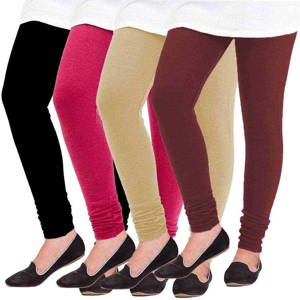 Woolen Ankle Length Leggings for Women Winter Bottom Wear Combo Pack of 4 Free Size-image-35