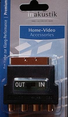 acustica Premium Adattatore Scart S-VHS RCA in out acustica Premium Adattatore Scart S-VHS RCA in out
