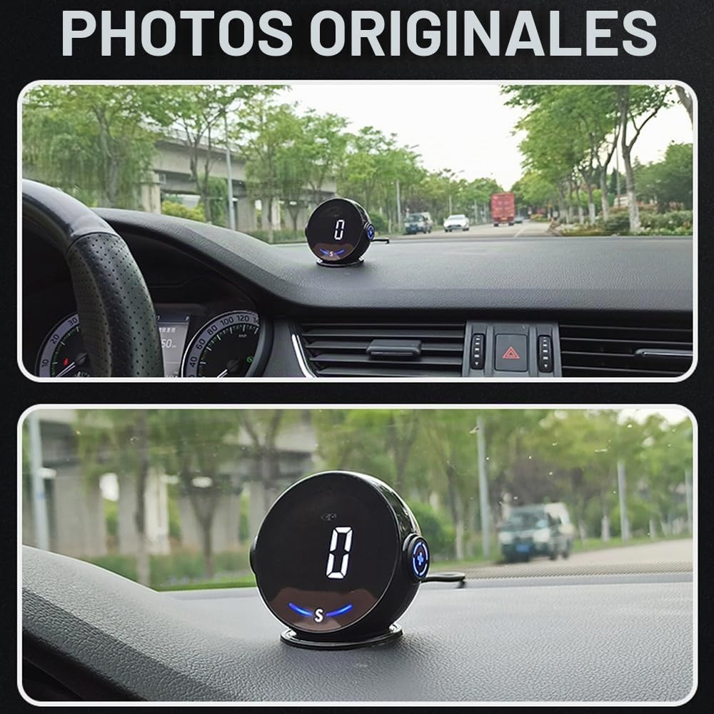 Irfora Système de position globale pour voiture Tachomètre H600G Affichage numérique Vitesse Altimètre Affichage tête haute pour voiture