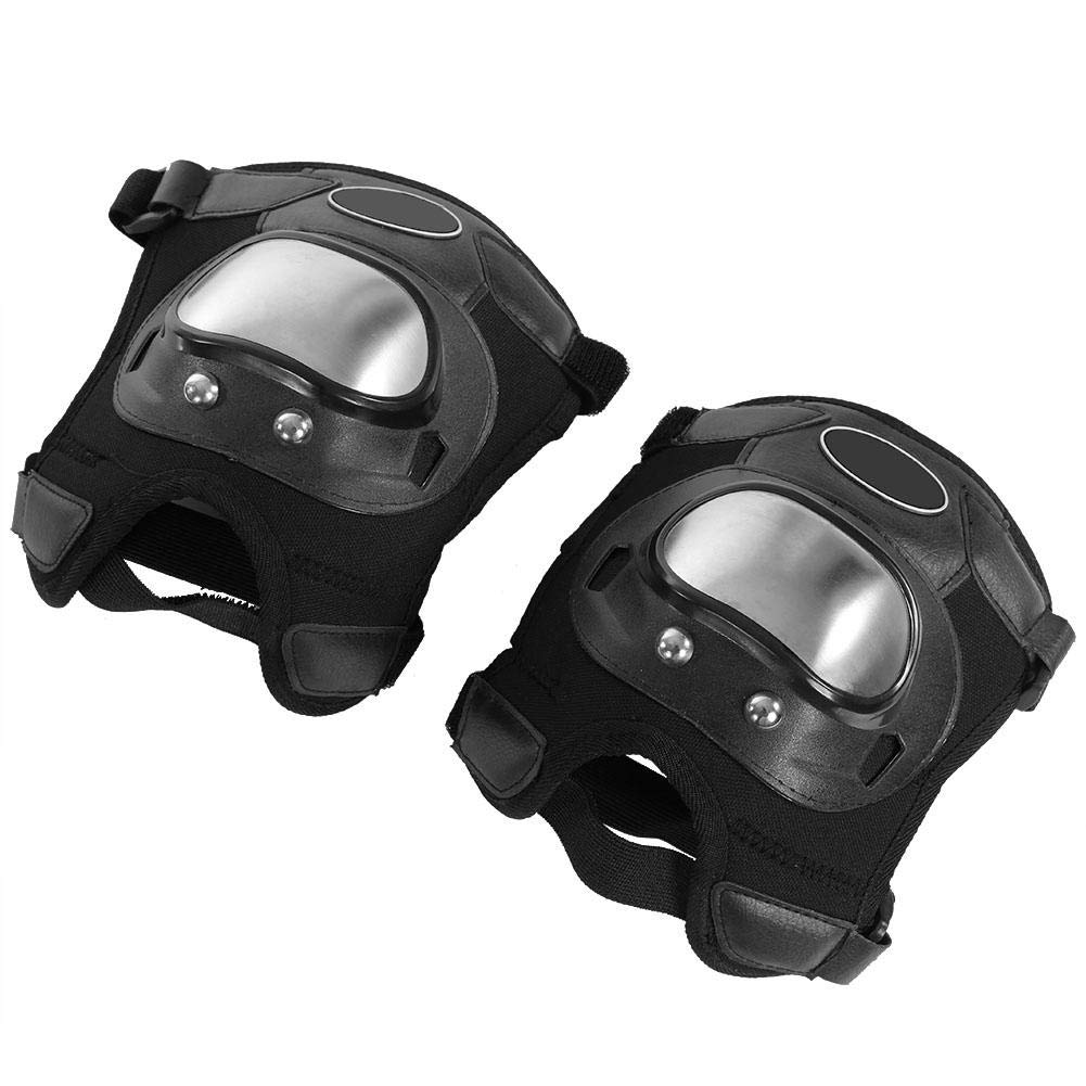 ginocchiera moto esterne + Ginocchiere Motocross ATV per adulti in acciaio inossidabile Parastinchi Set di armature protettive 2 pcs