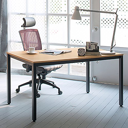 image for DlandHome 55 inches Large Computer Desk, Composite Wood Board, Decent 