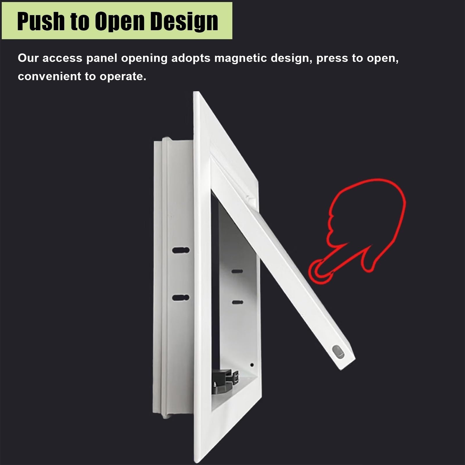 Pannello di Accesso al Sottotetto in Metallo 14x20", 14x22", 14x24", Sportello per Vano Tecnico a Parete o Soffitto, Botola di Ispezione per Cavi Elettrici a Scomparsa(18x24in/45.7x61cm)