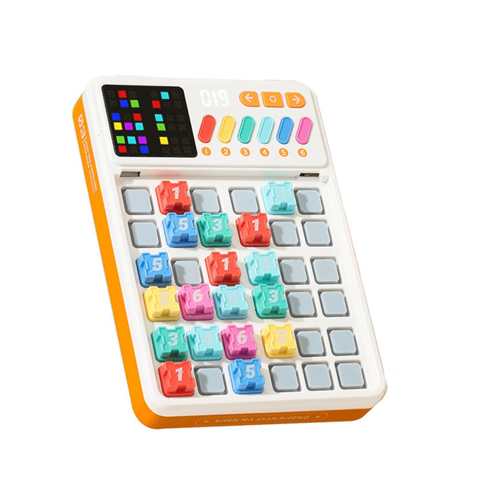 perfk Juego de Rompecabezas Sudoku, Herramienta de Entrenamiento del Pensamiento matemático, máquina de Sudoku Inteligente con luz para niños en Edad