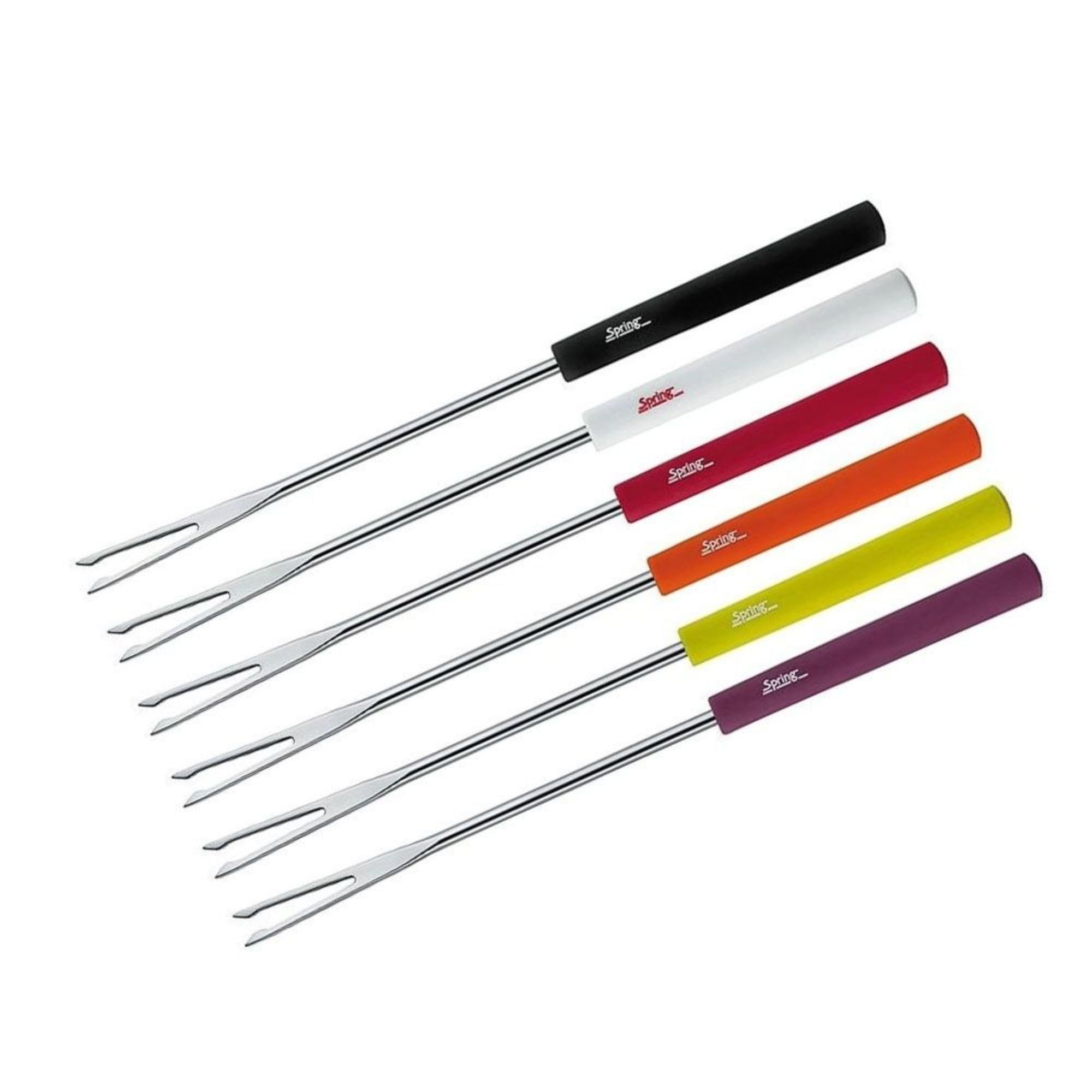 Spring 2690260606 - Forchettine da fonduta, mod. Basic, 6 pezzi, multicolore