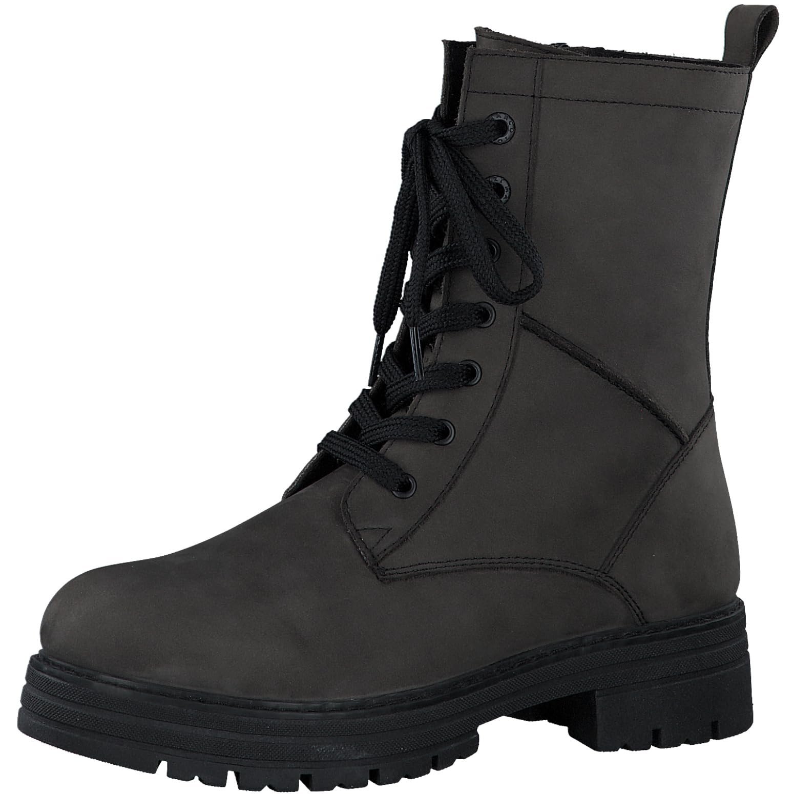 MARCO TOZZI Women's Laced Bootie 2-25286-43 Mid Calf Boot, Anthracite N C, 3.5 UK