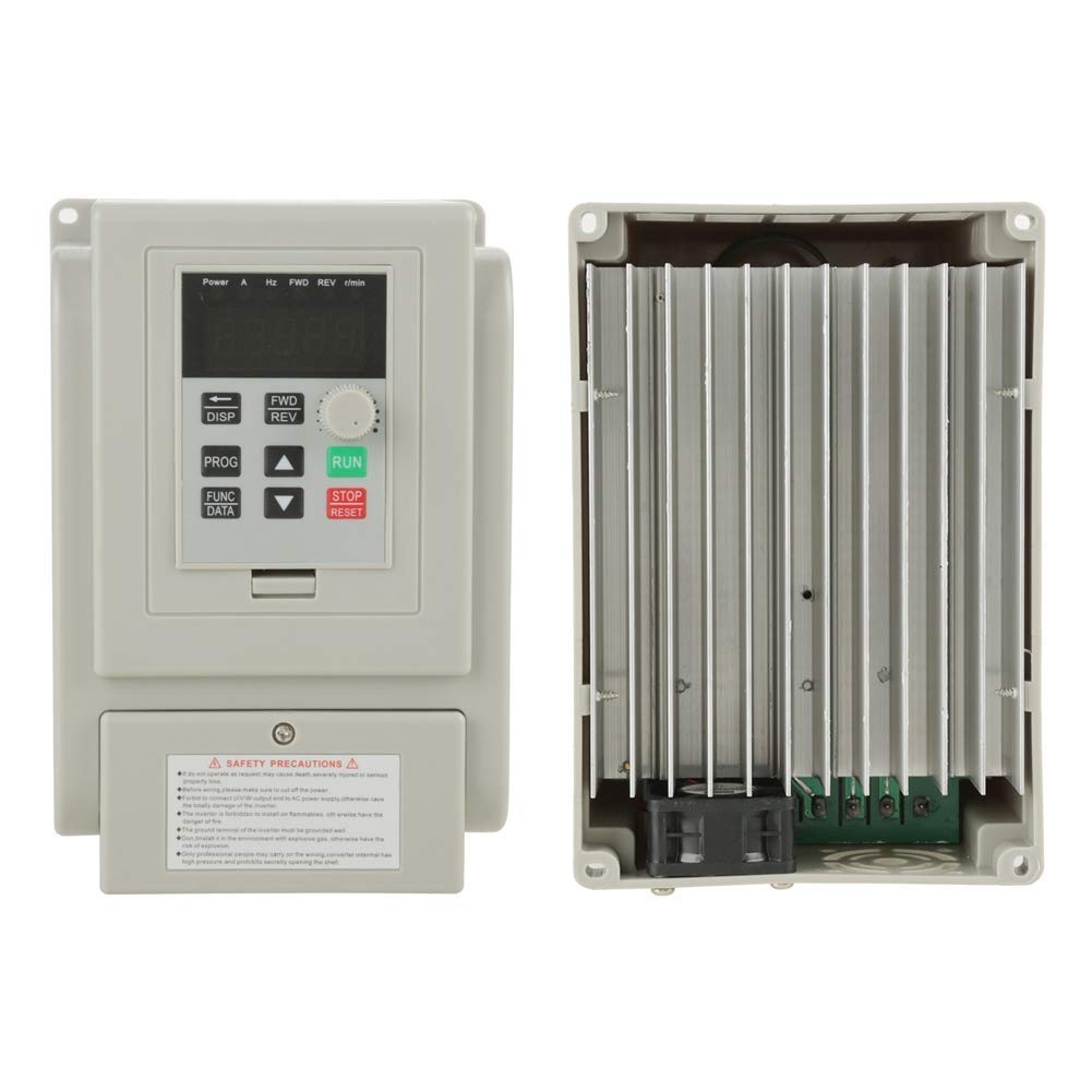 1pc AC 220 V Accionamiento Frecuencia Variable VFD de Cambio Richter 1.5 KW Variador de Frecuencia ， Ajustable para Regulación de Velocidad del Motor
