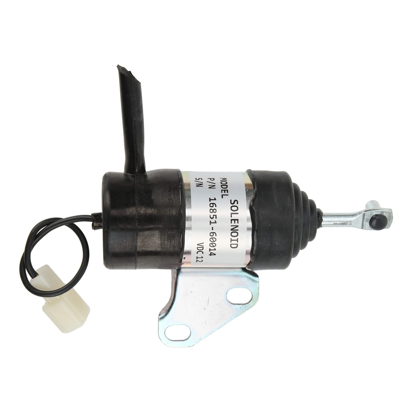 Akozon Solenoide di Spegnimento Carburante, Taglio di Arresto 12VDC in Lega di Alluminio di Alta qualità per Kubota RTV900T RTV900R B7410D BX1500D