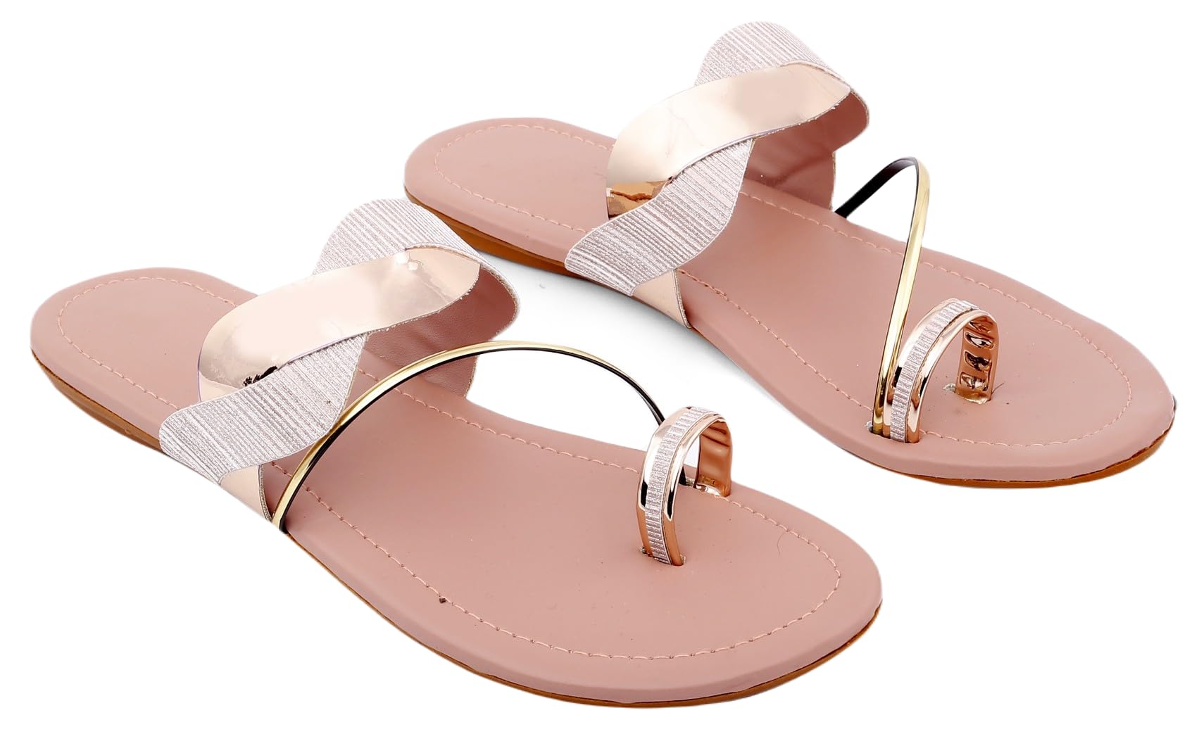 PADUKI Canvas Casual Flats Fashion Sandals for Women (Pink, 5 UK) (Set of 1 Pair) (2868) (B0CMLW987G) Amazon Price History, Amazon Price Tracker