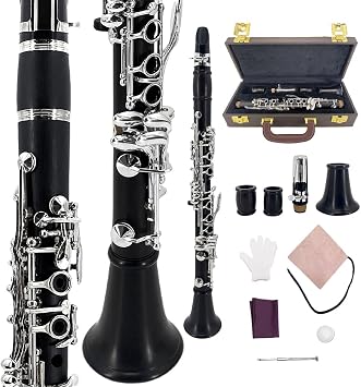 New Advanced Eb Key Clarinet with Good Material beautiful Sound Quality Adjustable Thumb Rest Ebony