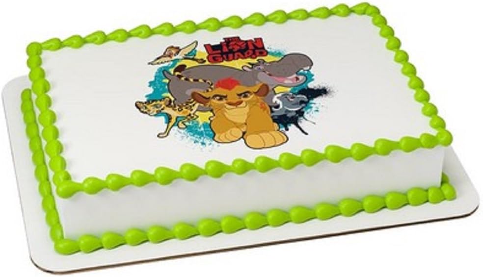 Whimsical Practicality Lion Guard Edible Icing Image for 1/4 Sheet cake