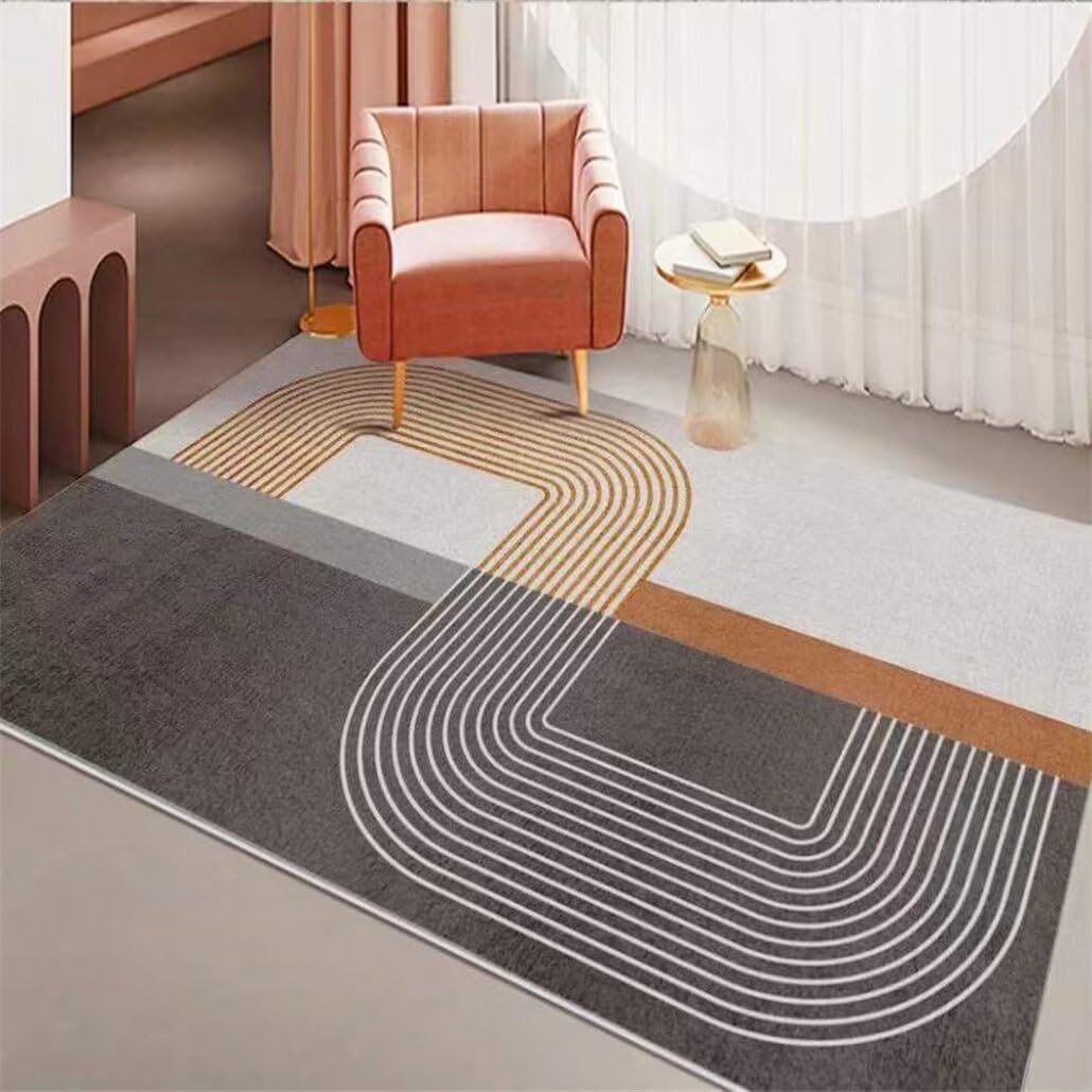 Tapis enfant facile à nettoyer grand tapis de chambre ado gris 80x150