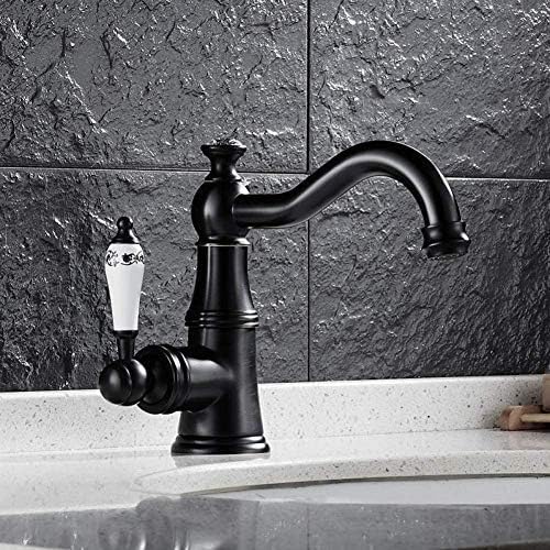 Robinet de lavabo en L haut de gamme avec mitigeur eau chaude et froide en laiton