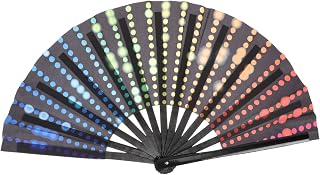 Artibetter Handheld Folding Fan Bamboo Hand Fan Foldable Hand Fan Paper Fans Dancing Folding Fan Wedding Hand