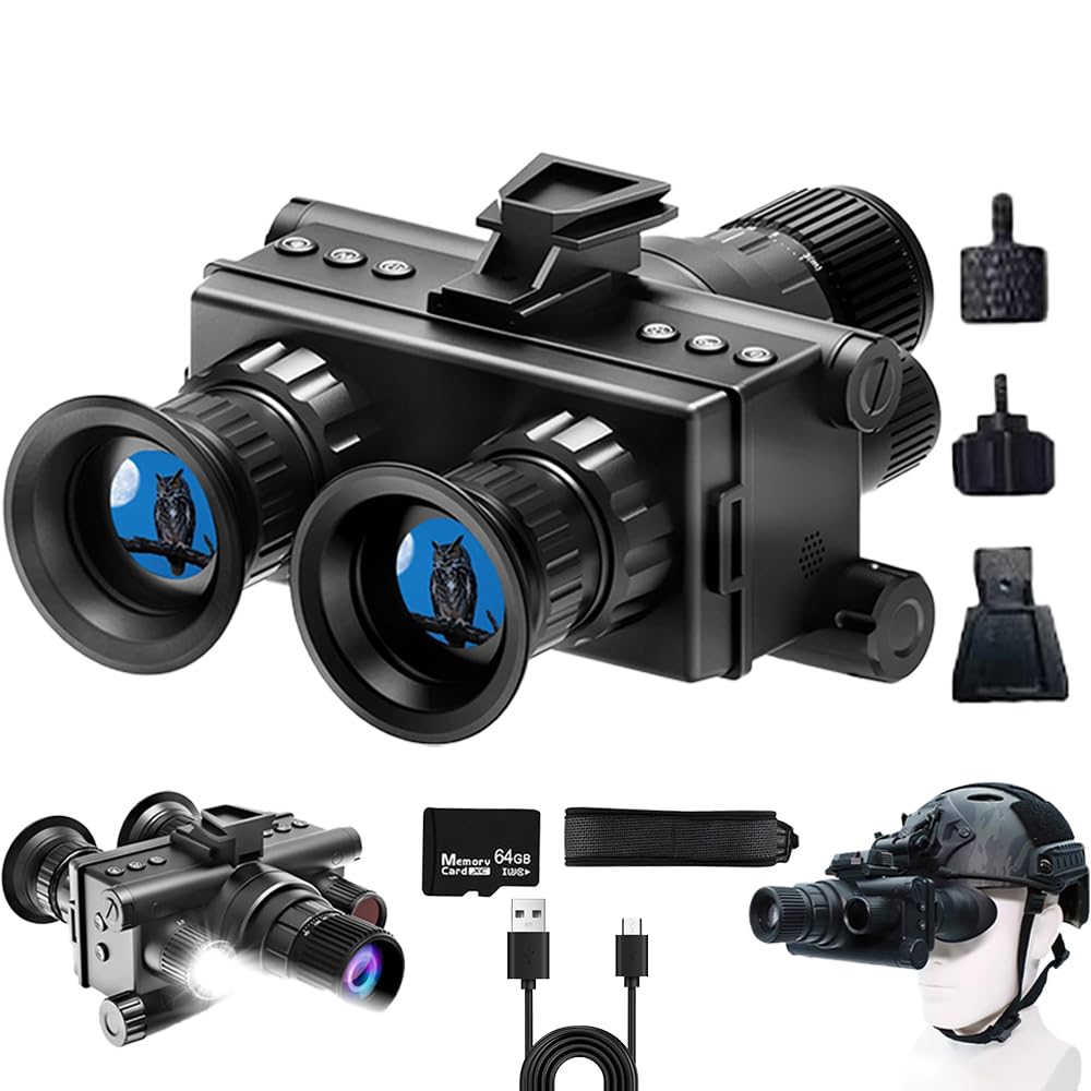 Photo 1 of Waaniynan 4K Night Vision Goggles, 8X Zoom, Helmet Mount