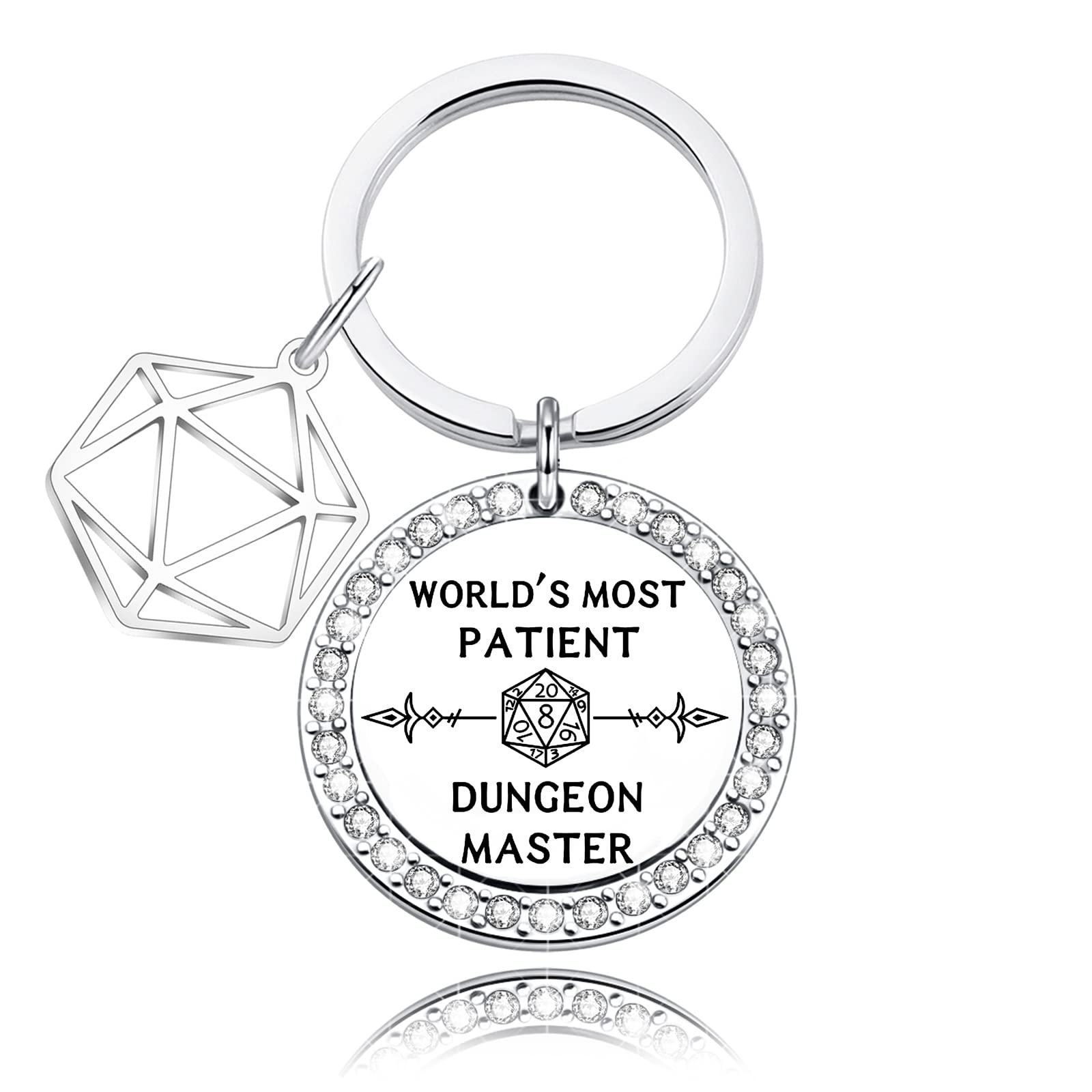 WKXZMTRDungeon Master Keychain DND Gift Dice Jewelry DND Gamer Gift Dungeons Geek gift Dungeons Lover Gift