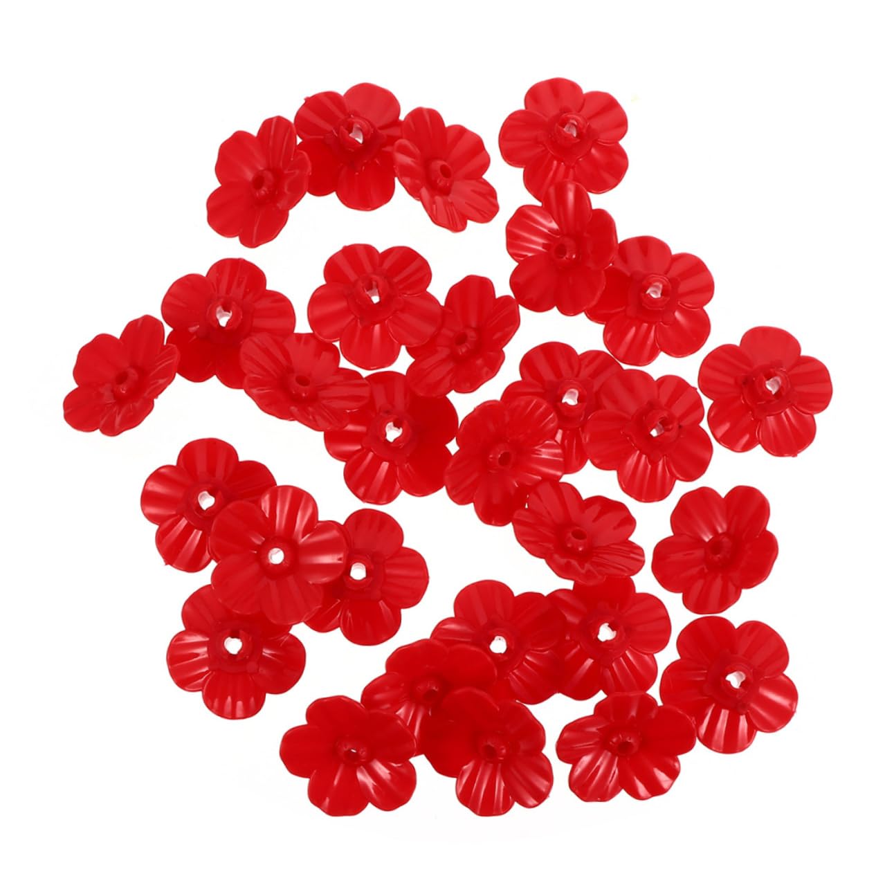 Balacoo 30pcs Flower-Shape Hummingbird Feeder Replacement Parts for Jar Hummingbird Feeder