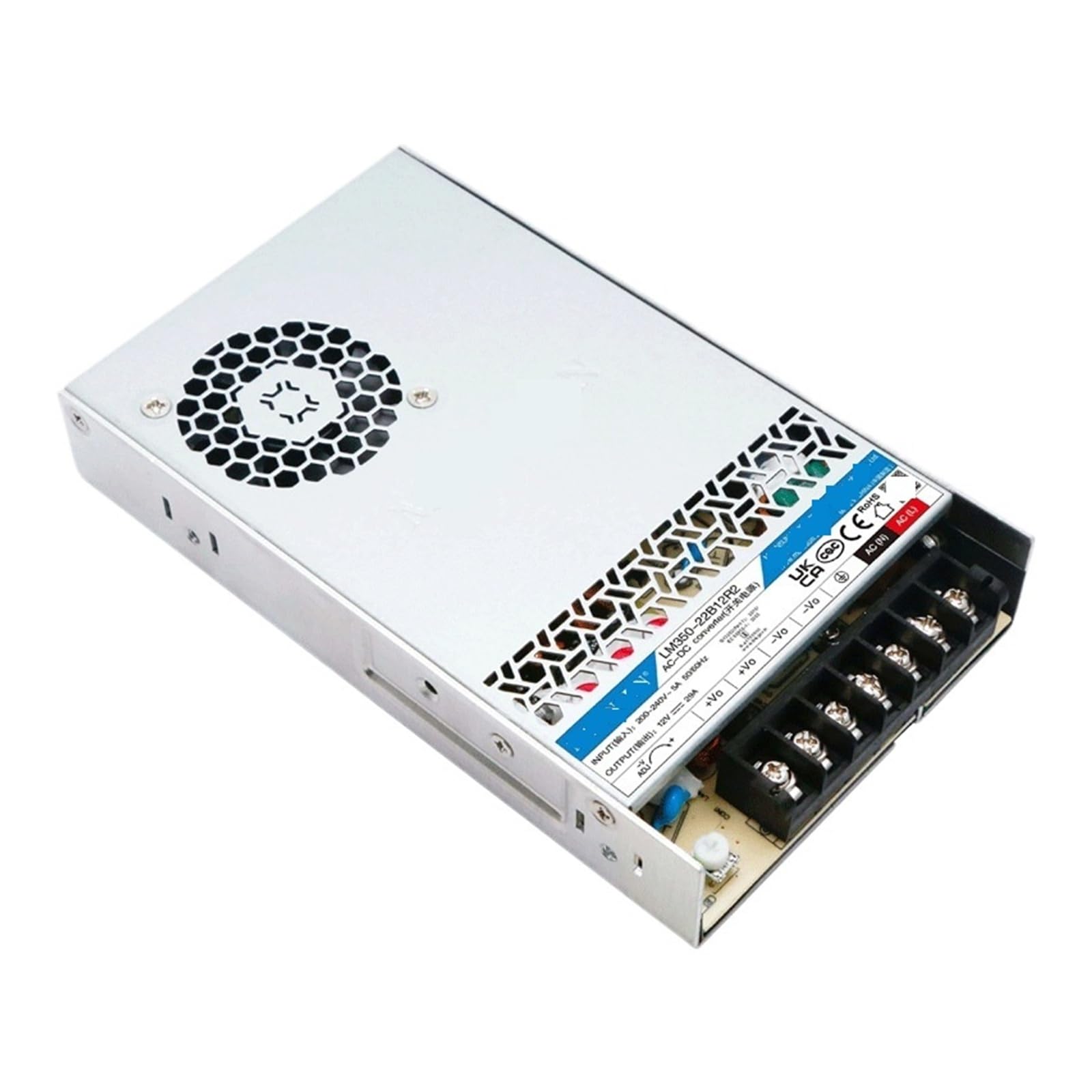 Schaltnetzteil in Chassisbauweise LM350-22B 12V/29A/350W Chassis-AC/DC-Schaltnetzteil