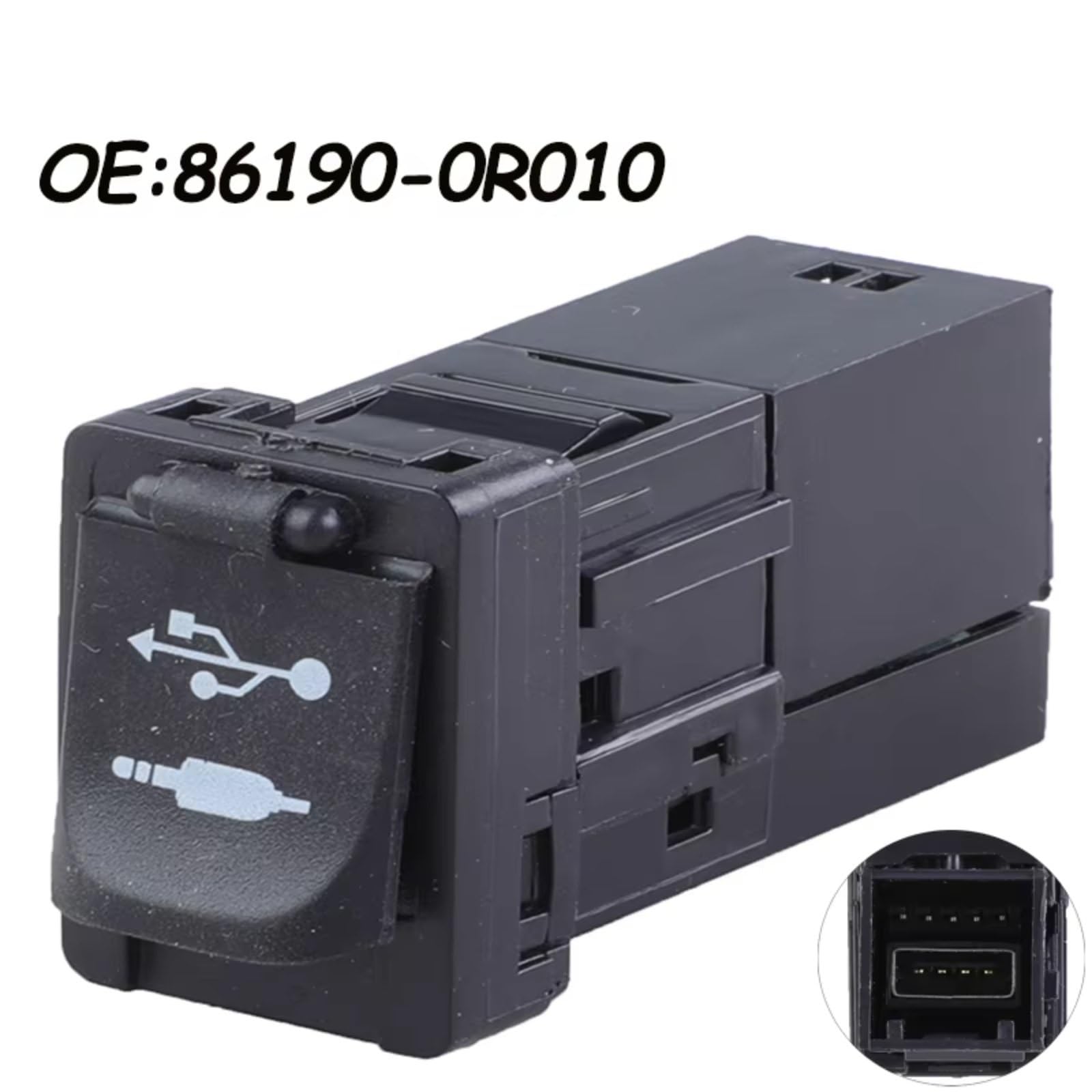 Interfaccia Audio AUX USB Compatibile Con Toyota Per Camry 2014 2015 2016 2017 Per Corolla 2017 Auto USB AUX Presa Di Interfaccia Connettore Di Ricambio 861900R010