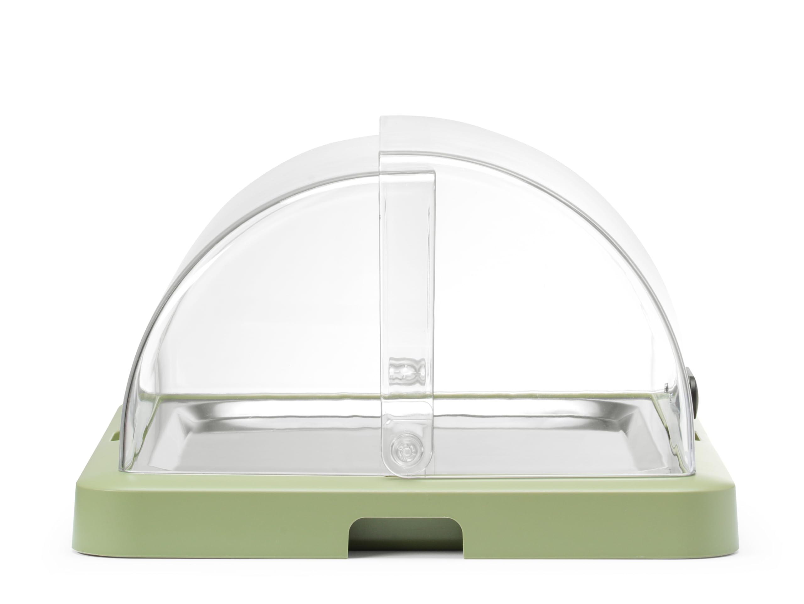 HENDI Buffet-Vitrine, UNIQ, einzeln, mit Tablett und Kühlelement, grün