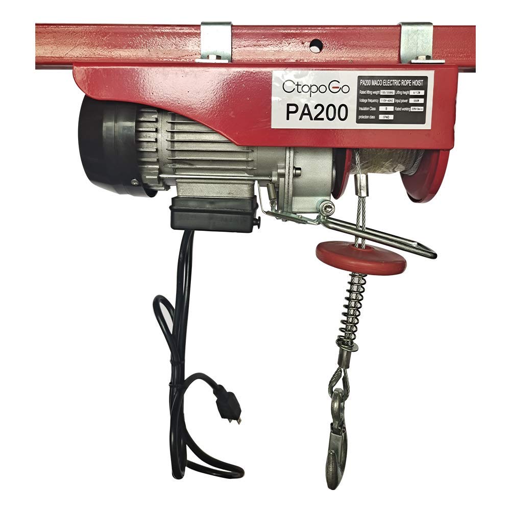 70% Off Everything 880LBS Lift Electric Hoist Crane Double Line Lift Hoist Remote Control Power System,Steel Wire Overhead Crane Garage Ceiling Pulley Winch w/Emergency Stop Switch (880LBS) Cheapest 🛒 880LBS Lift Electric Hoist Crane Double Line Lift Hoist Remote Control Power System,Steel Wire Overhead Crane Garage Ceiling Pulley Winch w/Emergency Stop Switch (880LBS)