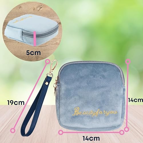 Miniatura 10 de Bolsas de almacenamiento reutilizables para servilletas sanitarias portátiles para mujeres y niñas  Terciopelo suave al tacto con cordón de clip