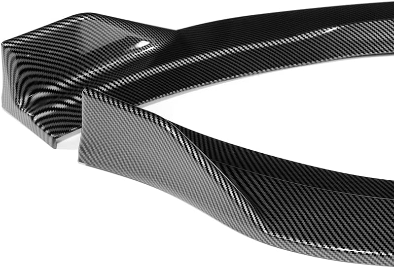 3PCS ABS STP-Style Front Bumper Lip Spoiler, Chin Spoiler, Front Splitter, Compatible with 2021-2024 Kia K5 GT-Line Models, Exterior Replacement Part (Carbon Look)