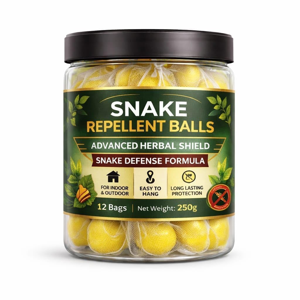 Snake Repellent Balls 250g (12 Bags) | Advanced Herbal Snake Defense Formula | Indoor & Outdoor Snake Deterrent | Long-Lasting Natural Protection | Easy-to-Hang Snake Repellent for Home, Garden & Farm-image-33