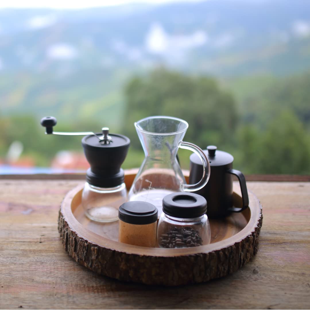 Amazon.com: Mixpresso Manual Coffee Grinder Set, Hand Coffee Mill 