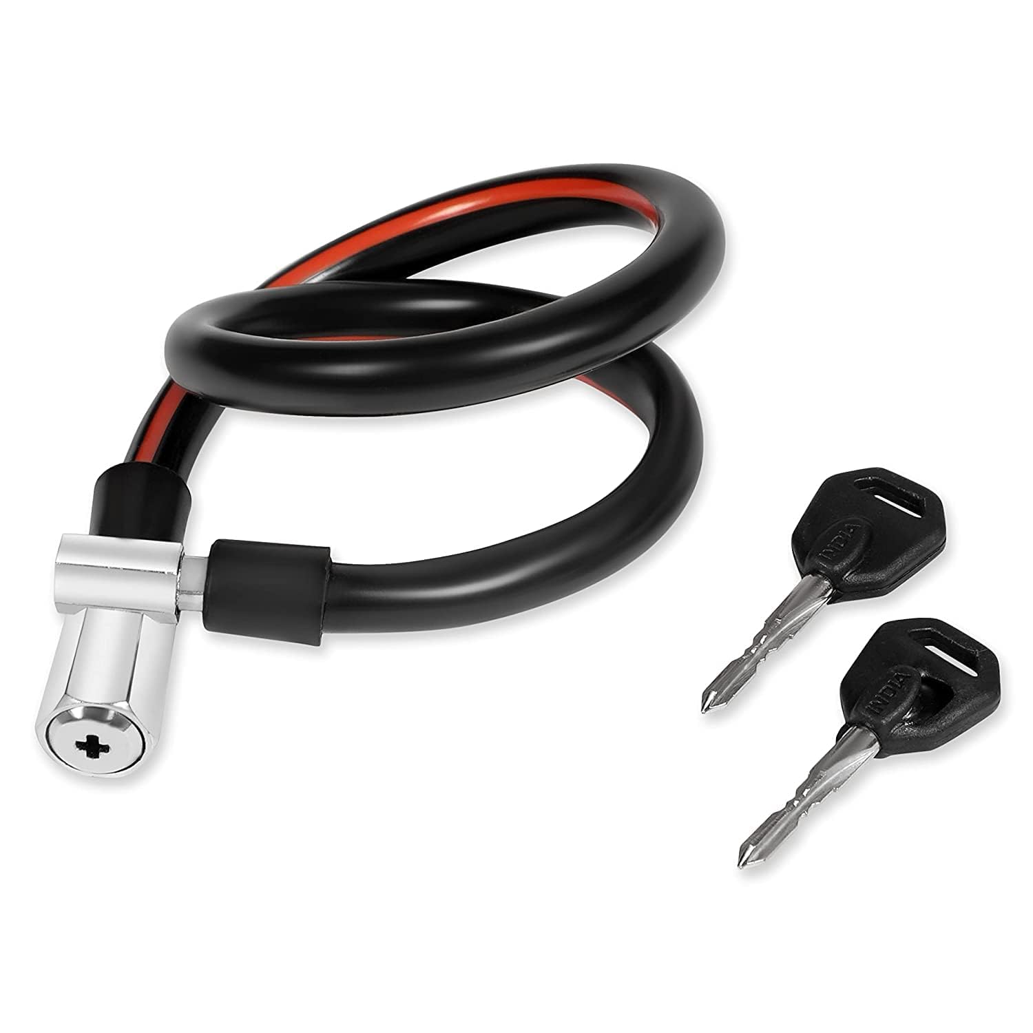Generic Cycle Lock -Against Theft- Heavy Duty Oil Rubbed Multipurpose Use Cycle, Bike, Helmet Cable Lock with 2 Keys (Black) (B0CP9JDZLC) Amazon Price History, Amazon Price Tracker