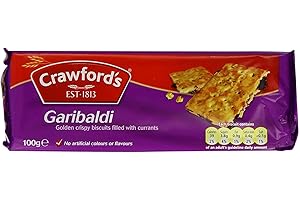 Crawford's Garibaldi Biscuits 100g: Indulge in Nostalgic Old Fashion Biscuits