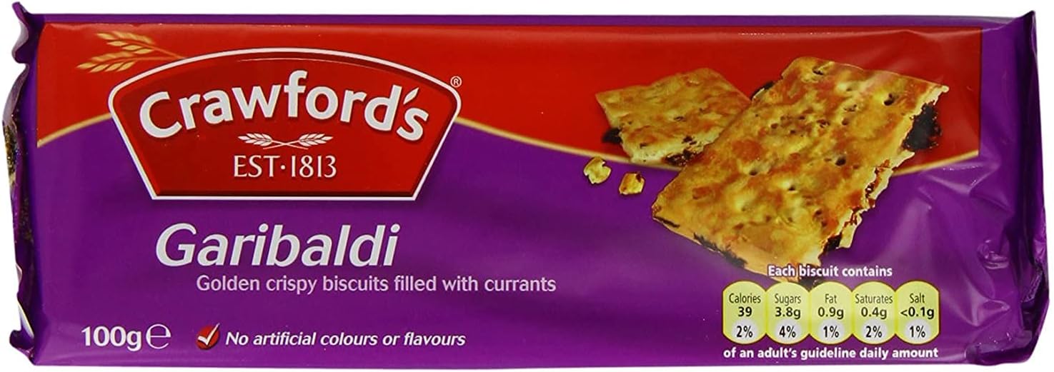 Crawford's Garibaldi Biscuits 100g (Pack of 6)