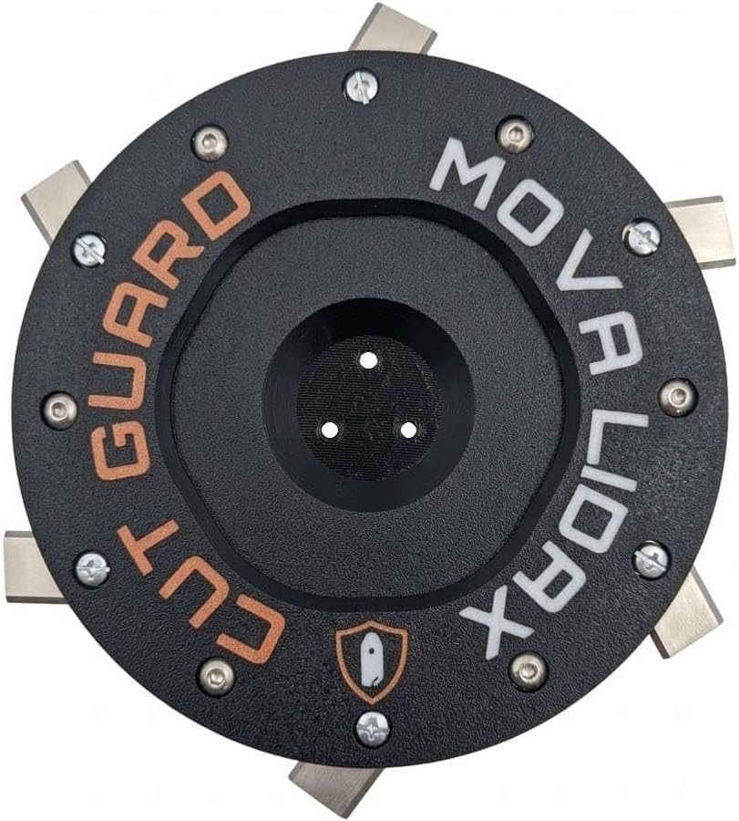 Disque de coupe compatible avec MOVA LiDAX Ultra 800, 1200, 1600 – avec protection, incl. 6 lames – plateau de coupe & porte-lames pour robot tondeuse, ne...