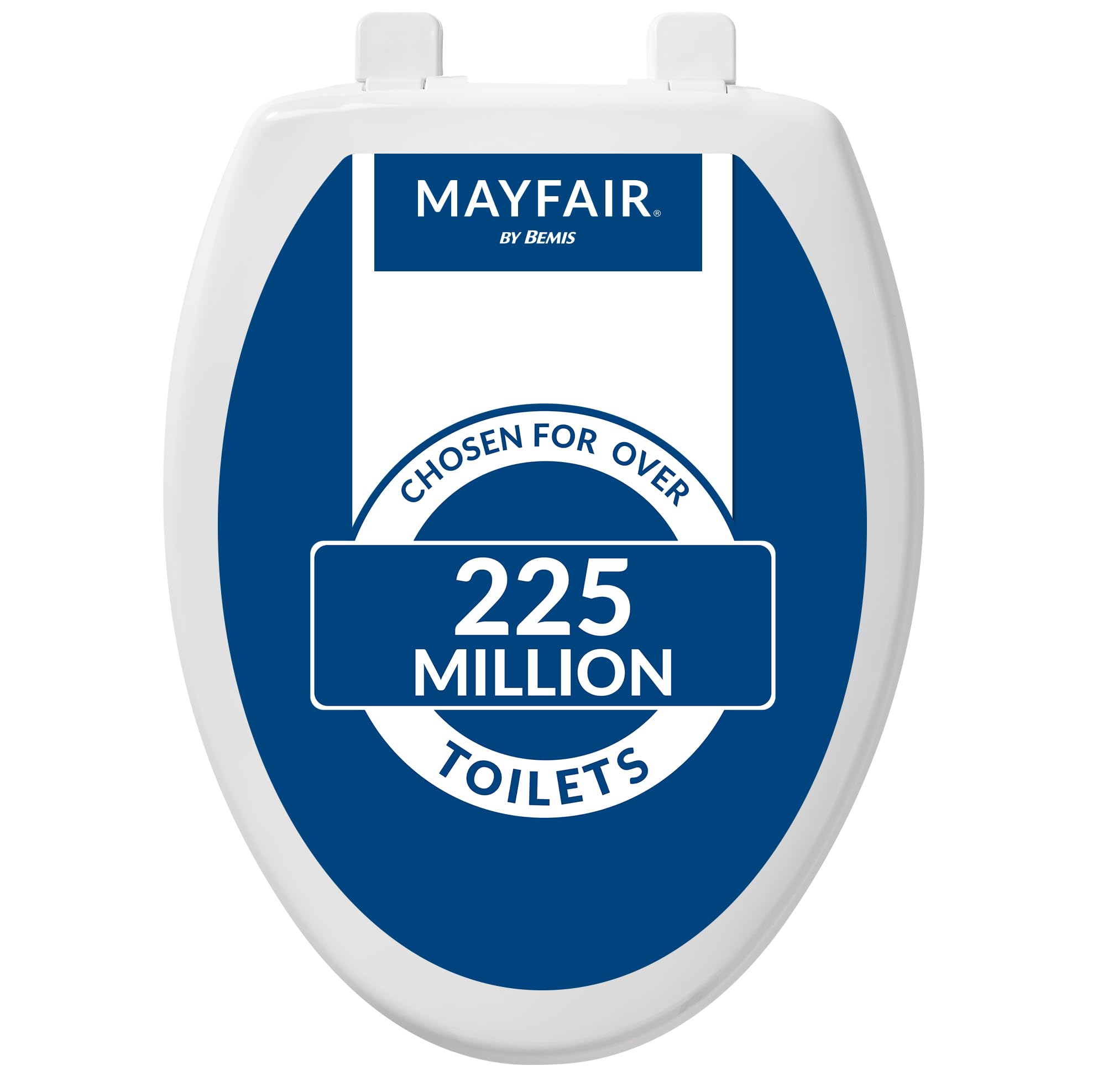 MAYFAIR 1880SLOW 000 Caswell Klozet Kapağı Yavaşça Kapanacak ve Asla Gevşemez, Uzatılmış, Uzun Ömürlü Plastik, Beyaz, 1'li Paket
