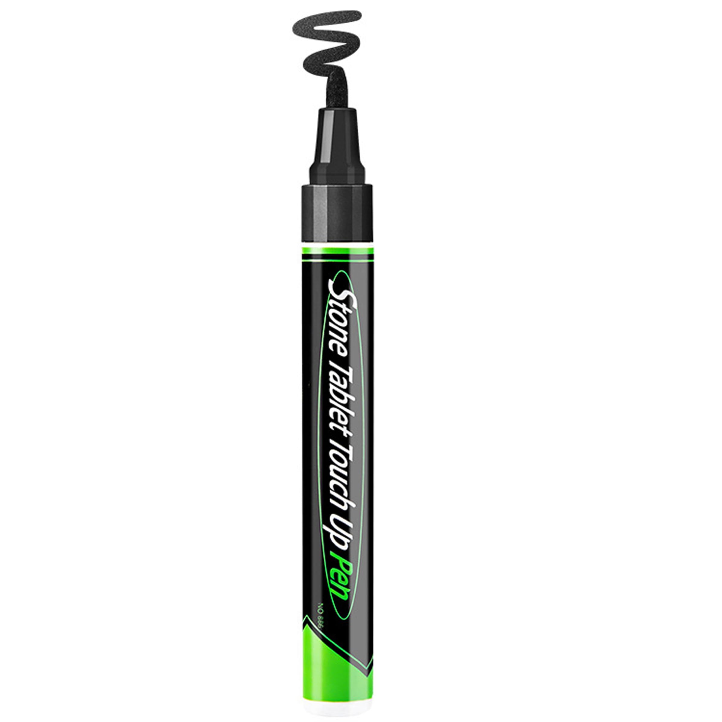 Xdyyjrasa Gold Paint Marker - 2 Pack Waterproof Touch Up Marker, for Restoring Faded Gravestone Inscriptions, 0.12 Inch Tip Black