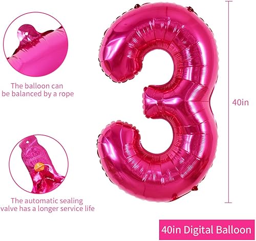 Miniatura 165 de TONIFUL Globos arcoíris de 40 pulgadas con números grandes del 0 al 9, globos digitales número 4 para helio, globos de aluminio Mylar con números