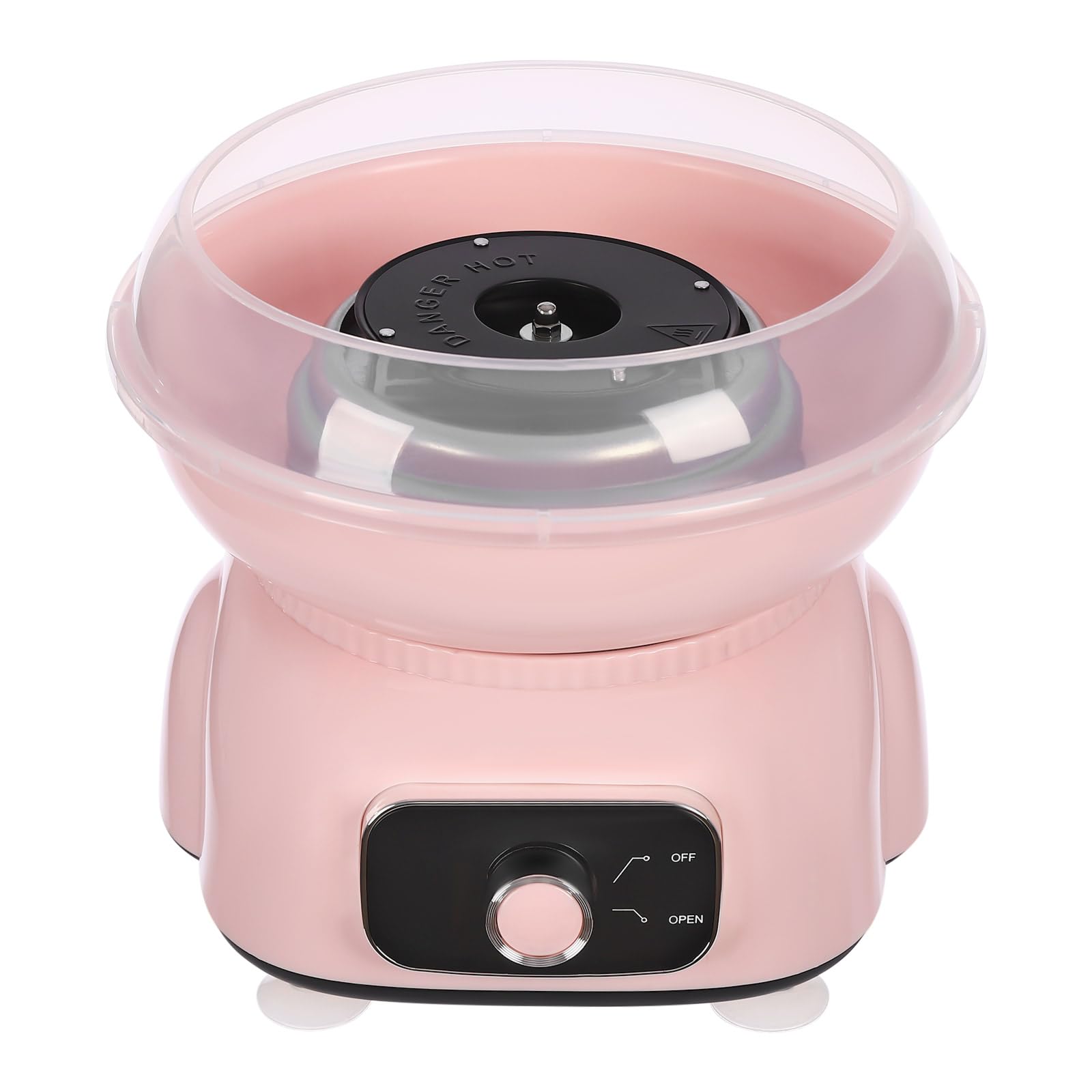 Zuckerwattemaschine für Zuhause, Niedlich Zuckerwatte Maschine Einfache Bedienung mit 10 x Zuckerwatte Stäbchen & Messlöffel Cotton Candy Machine für Kindergeburtstag verschiedene Partys 500W