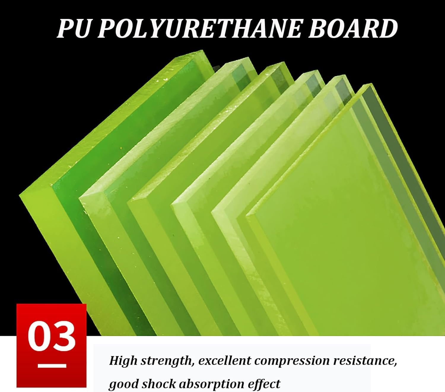 300 x 500 mm PU-Polyurethanplatten, Dichtungs- und Polstermaterial, 2er-Pack(5mm)